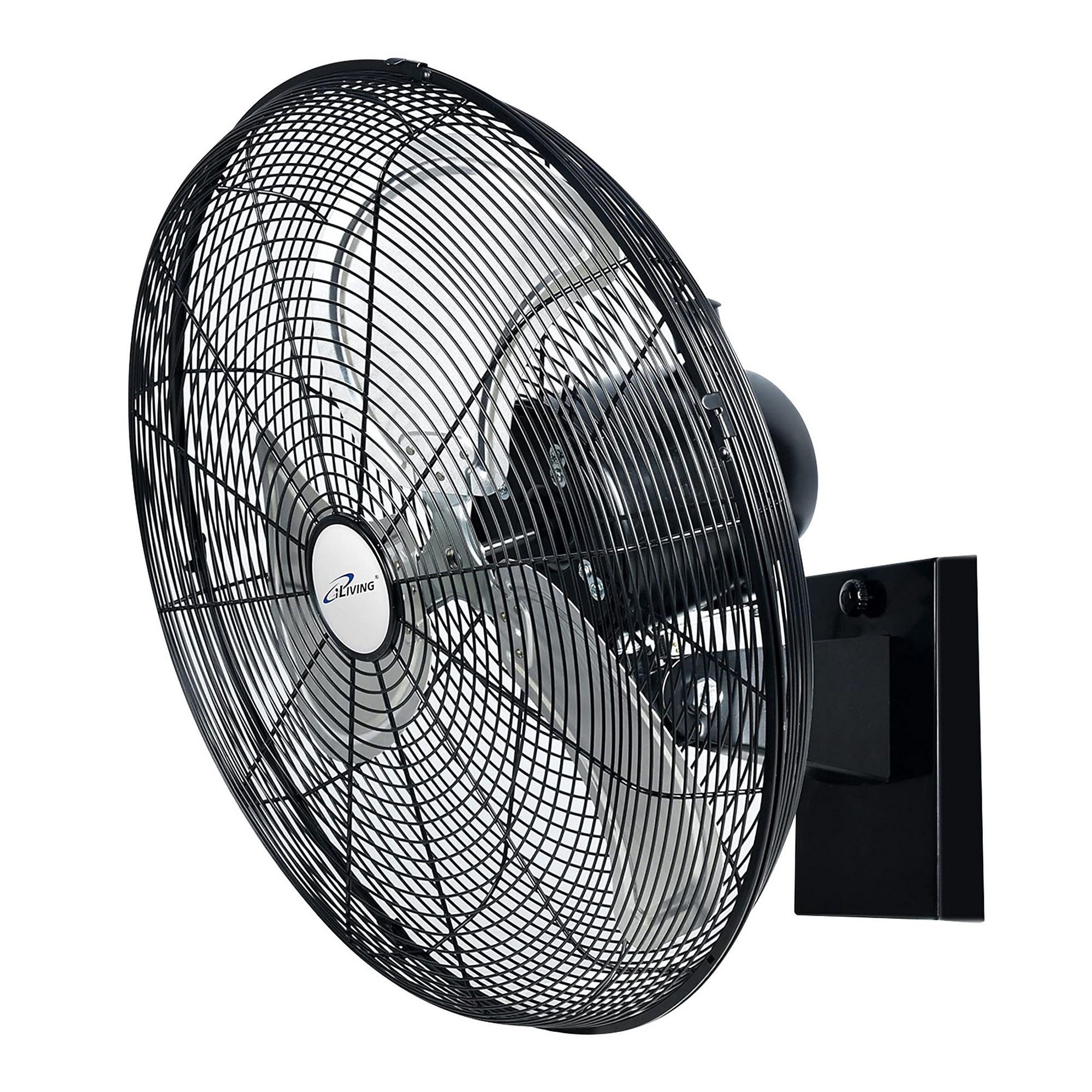 Dr. Infrared Heater iLiving Outdoor Oscillating High Velocity Wall Fan — 18in., 4150 CFM, Heavy Duty Weatherproof Motor, Variable Speed Adjustment, Model# ILG8EOSC18